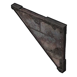 Mur triangulaire en métal (inversé)
