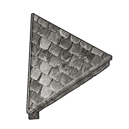 Stone Slanted Corner Roof (Inverted)
