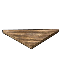 Telhado triangular de madeira